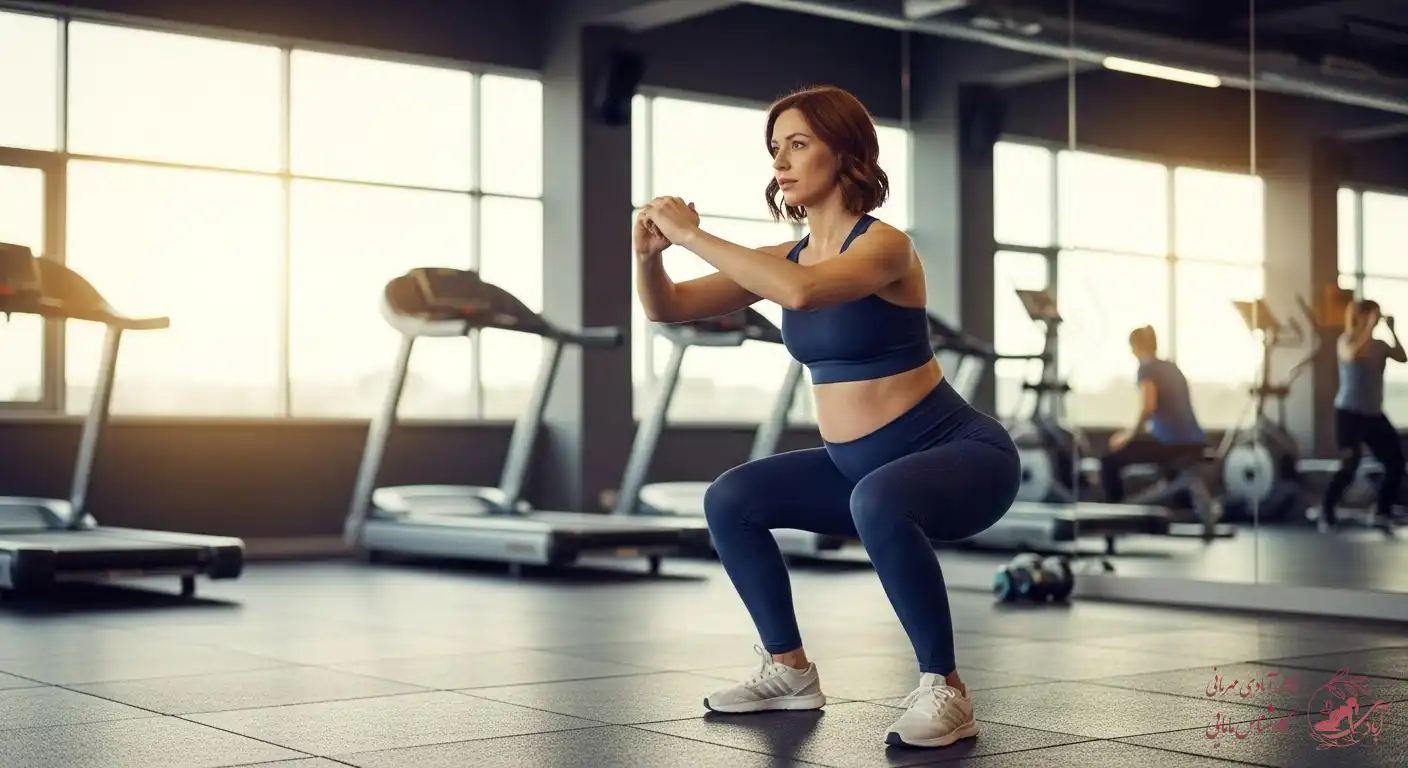 تصویر زنی باردار در حال ورزش برای سوال قبل از بارداری چه ورزشی کنیم؟